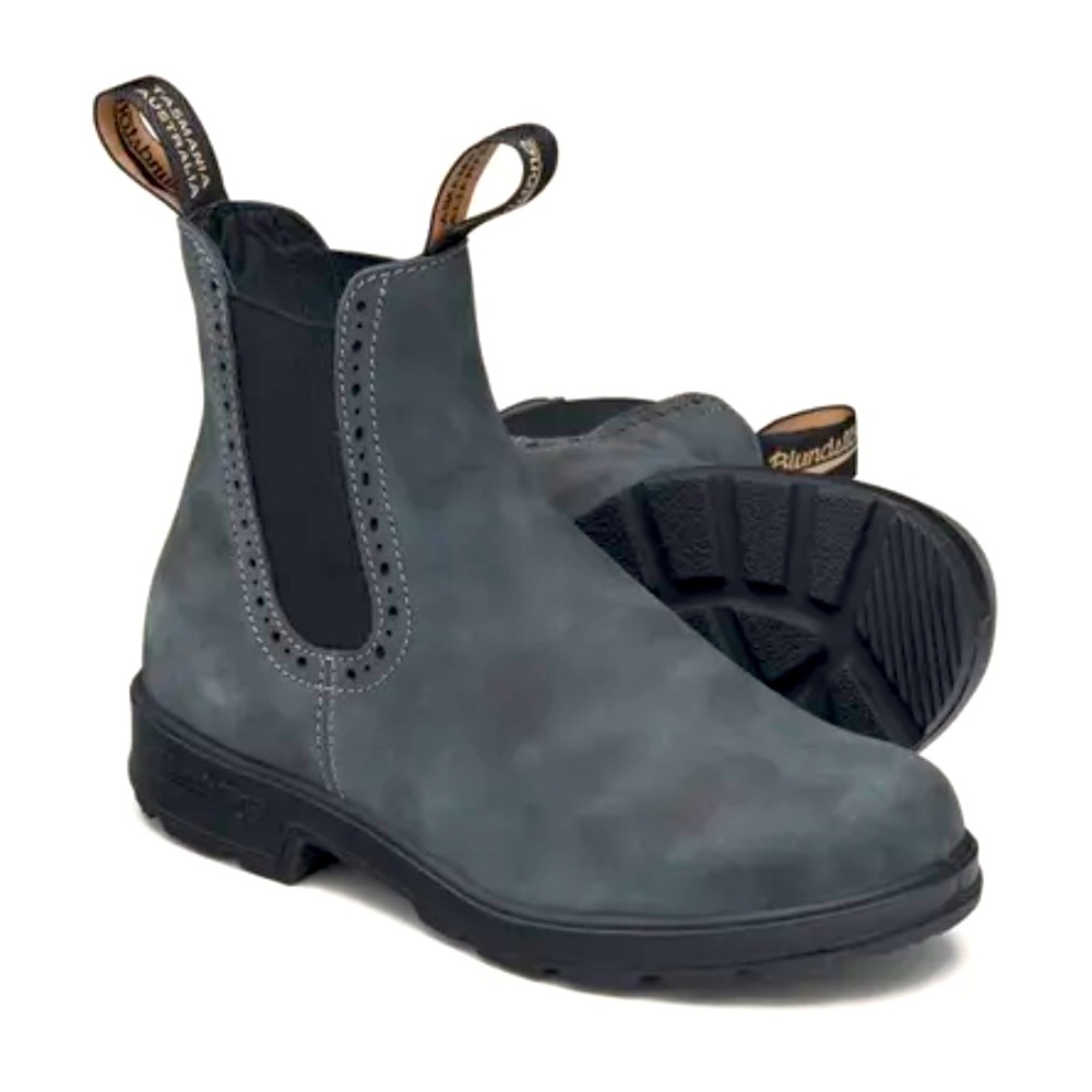 Blundstone 1630 Rustic Black Hightop Chelsea Boot